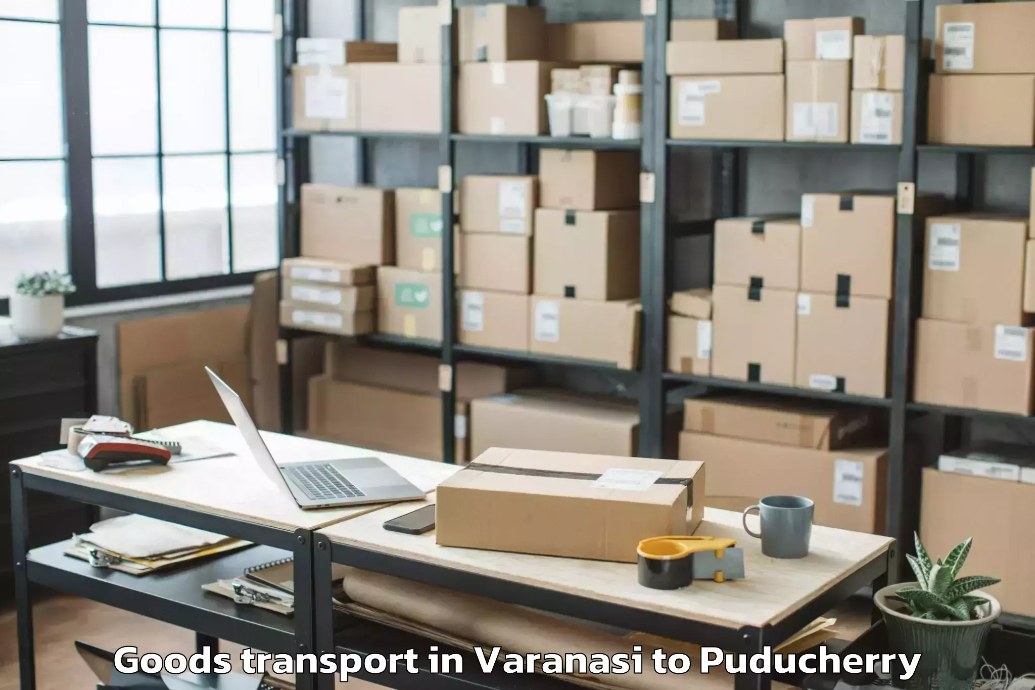 Trusted Varanasi to Pondicherry University Goods Transport